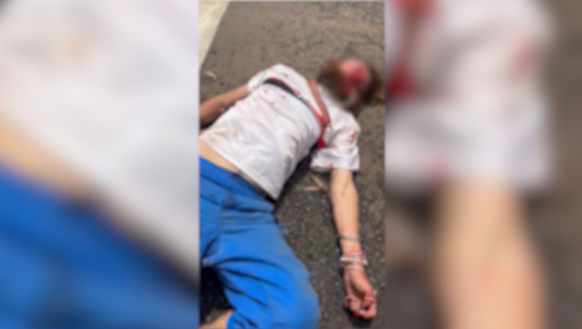 Vídeo mostra homem inconsciente após agressão no XIV de Novembro