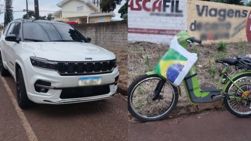 Batida entre Jeep e bicicleta elétrica deixa mulher com suspeita de fratura no Centro Batida entre Jeep e bicicleta elétrica deixa mulher com suspeita de fratura no Centro
