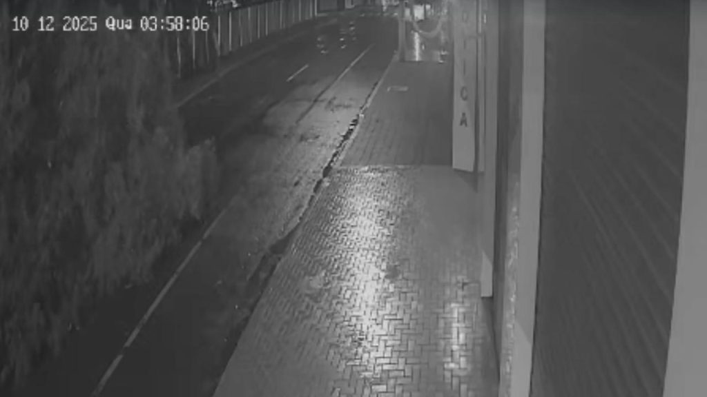 Câmera flagra árvore gigante caindo no Centro de Cascavel Câmera flagra árvore gigante caindo no Centro de Cascavel