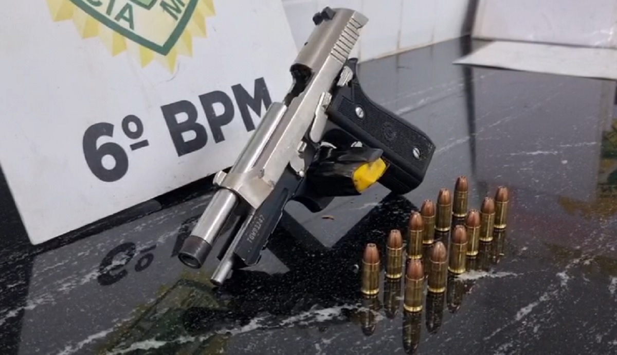 Denúncia leva à prisão de homem com pistola 9mm no bairro Interlagos, em Cascavel
