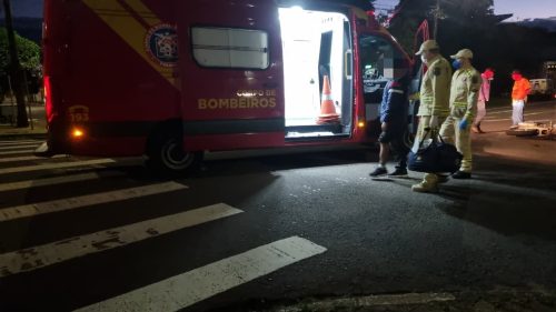 Motociclista fica ferido em acidente de trânsito no Bairro São Cristóvão Imagem referente a Motociclista fica ferido em acidente de trânsito no Bairro São Cristóvão