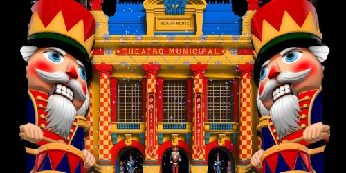 Fachada do Theatro Municipal do Rio vai mostrar O Quebras Nozes Fachada do Theatro Municipal do Rio vai mostrar O Quebras Nozes