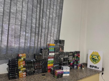 Imagem referente a Polícia Militar apreende cigarros eletrônicos contrabandeados em Toledo