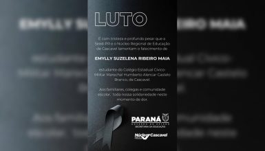 Núcleo Regional emite nota de pesar pelo falecimento de aluna do Colégio Castelo Branco em Cascavel Imagem referente a Núcleo Regional emite nota de pesar pelo falecimento de aluna do Colégio Castelo Branco em Cascavel