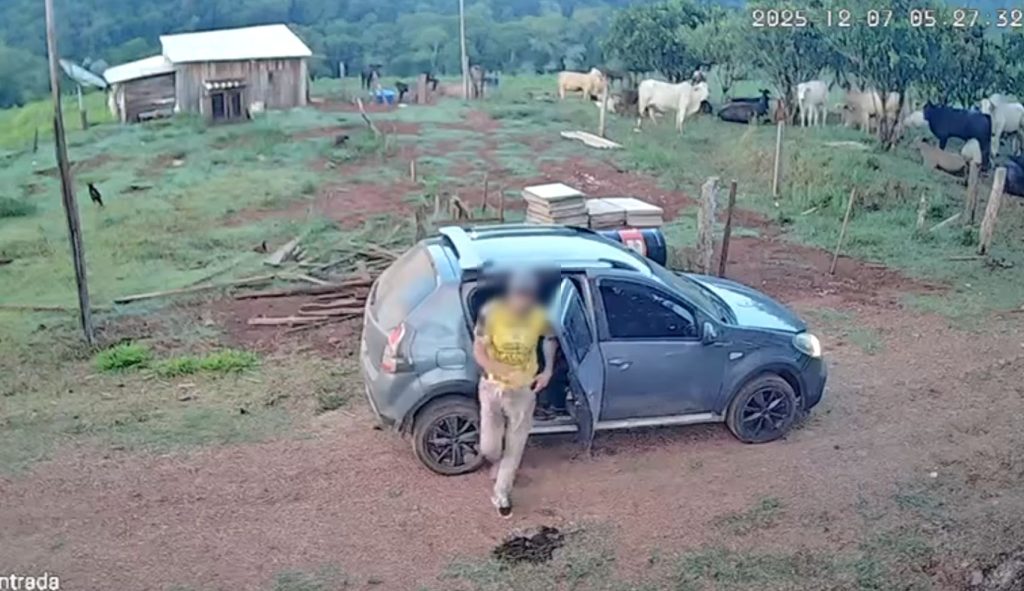 Câmeras registram chegada e saída de suspeito em sítio onde Fábio Guilhermino foi morto
