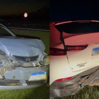 Imagem referente a Colisão traseira entre Astra e Fastback mobiliza socorristas na BR-277 em Cascavel