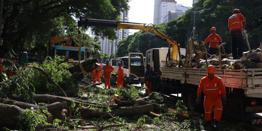 Dois dias após ciclone, SP ainda tem 800 mil moradores sem energia Dois dias após ciclone, SP ainda tem 800 mil moradores sem energia