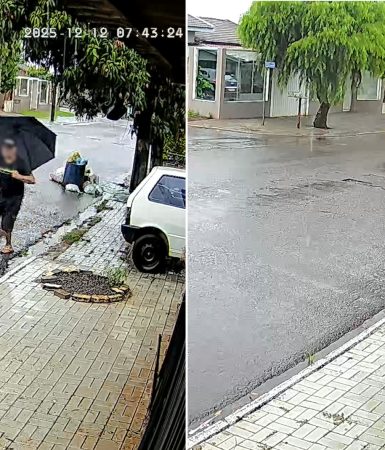 Vídeo mostra homem ateando fogo em carro e coletores de recicláveis apagando chamas com água da chuva Imagem referente a Vídeo mostra homem ateando fogo em carro e coletores de recicláveis apagando chamas com água da chuva