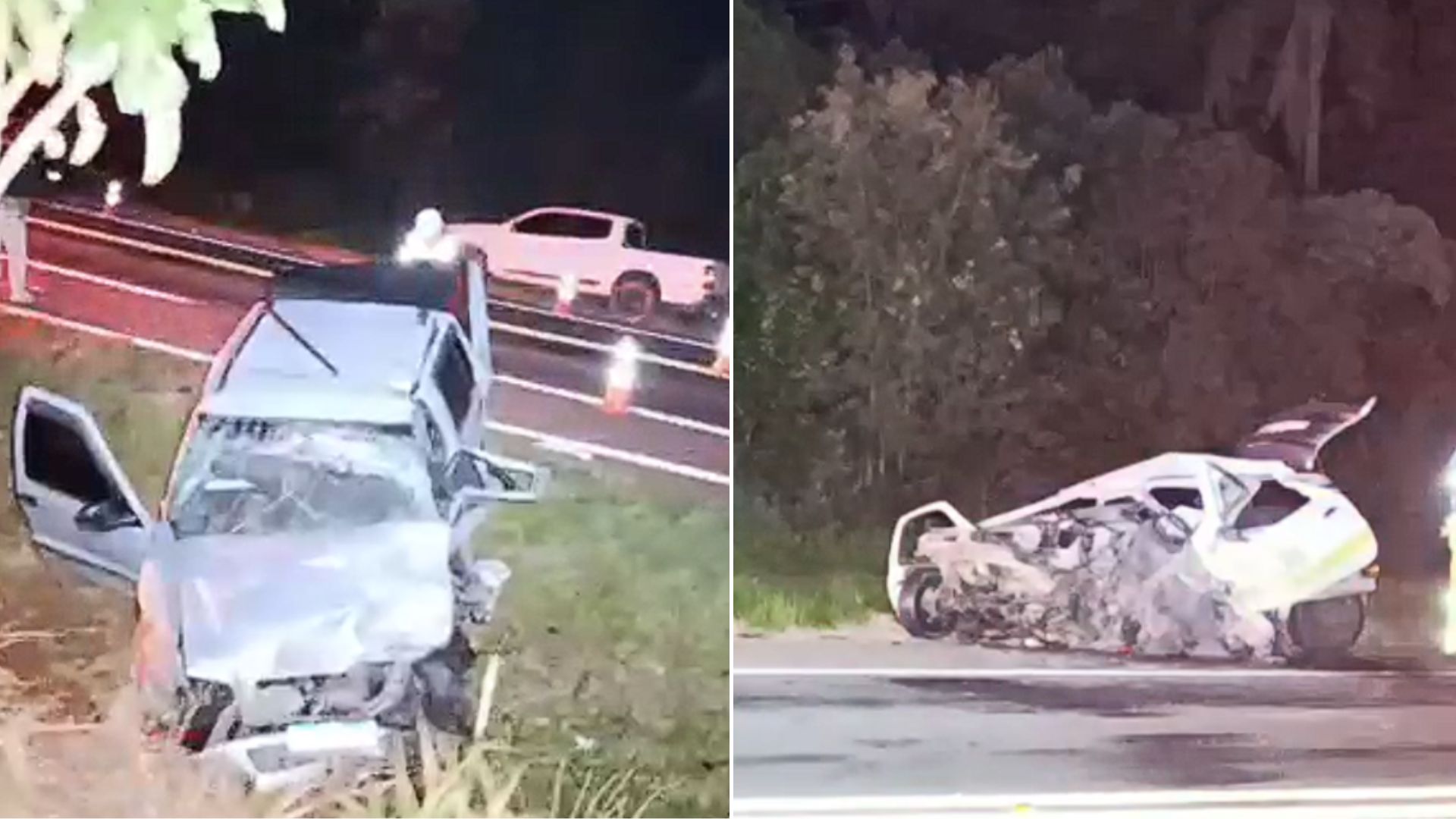 Jovens morrem em batida violenta na BR-373; quatro ficam feridos