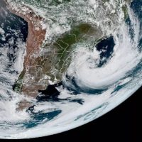 Imagem de satélite da NASA mostra tamanho do ciclone que atingiu Brasil Imagem referente a Imagem de satélite da NASA mostra tamanho do ciclone que atingiu Brasil