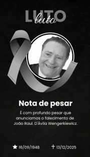 Radialista João Raul D’Ávila Wengerkiewicz morre aos 77 anos em Cascavel Imagem referente a Radialista João Raul D’Ávila Wengerkiewicz morre aos 77 anos em Cascavel