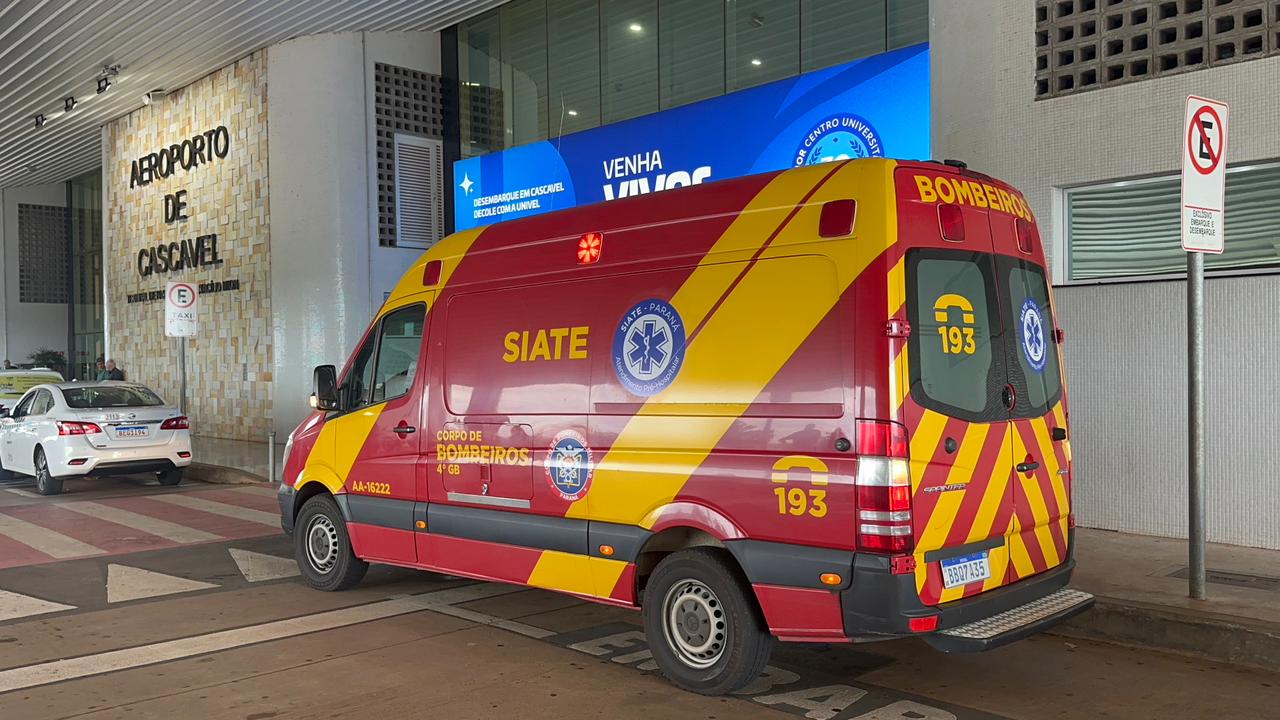 Siate é acionado ao Aeroporto de Cascavel para atender homem lesionado