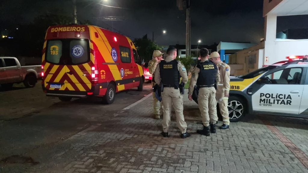 PM atende chamado de ferimento por arma branca e descobre falso alarme em Cascavel PM atende chamado de ferimento por arma branca e descobre falso alarme em Cascavel