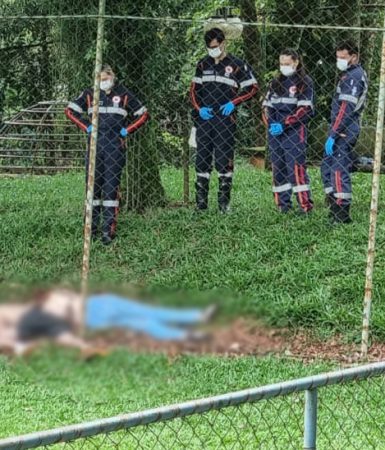 URGENTE: Casal é encontrado morto em campo de futebol em Cascavel Imagem referente a URGENTE: Casal é encontrado morto em campo de futebol em Cascavel