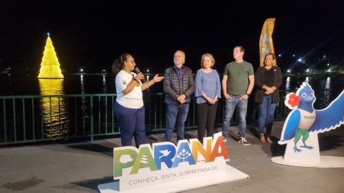 Beth Leal explica atraso no acendimento da Árvore Flutuante no Lago Municipal