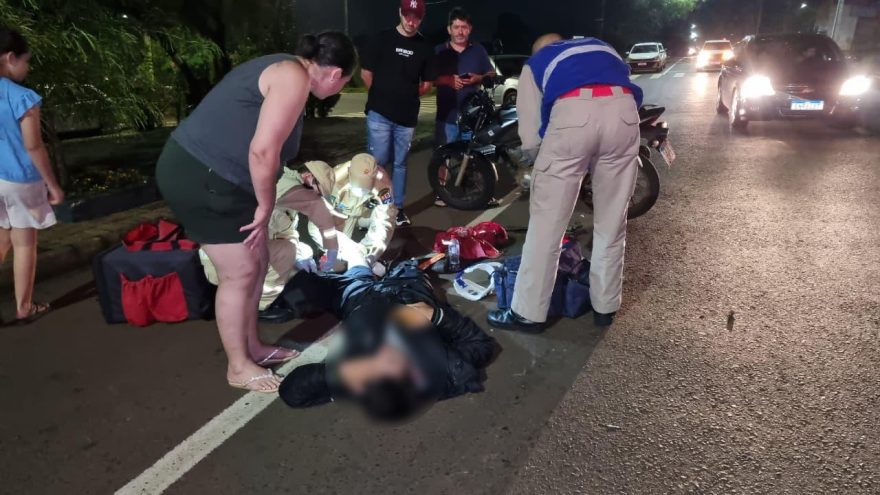 Acidente de trânsito deixa motociclista ferido no Interlagos