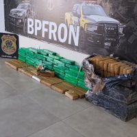 BPFron apreende cerca de 100 kg de maconha em Fiat Uno Imagem referente a BPFron apreende cerca de 100 kg de maconha em Fiat Uno