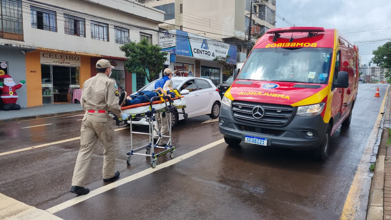 Siate é acionado para atender acidente com vítima no Centro de Cascavel