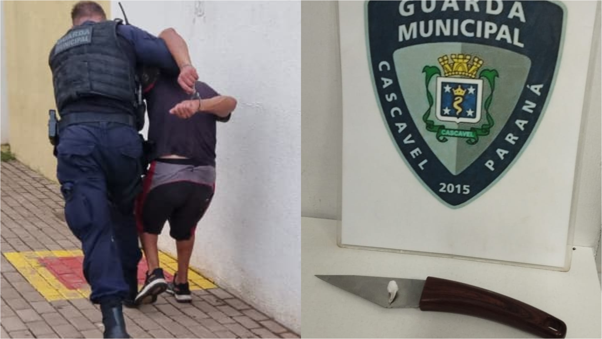 Homem resiste abordagem, desacata GM's e danifica viatura em Cascavel