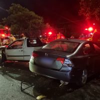 Colisão entre dois veículos deixa cinco feridos na região oeste de Cascavel Imagem referente a Colisão entre dois veículos deixa cinco feridos na região oeste de Cascavel