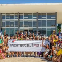 Imagem referente a Indígenas promovem mobilização em todo o país contra marco temporal