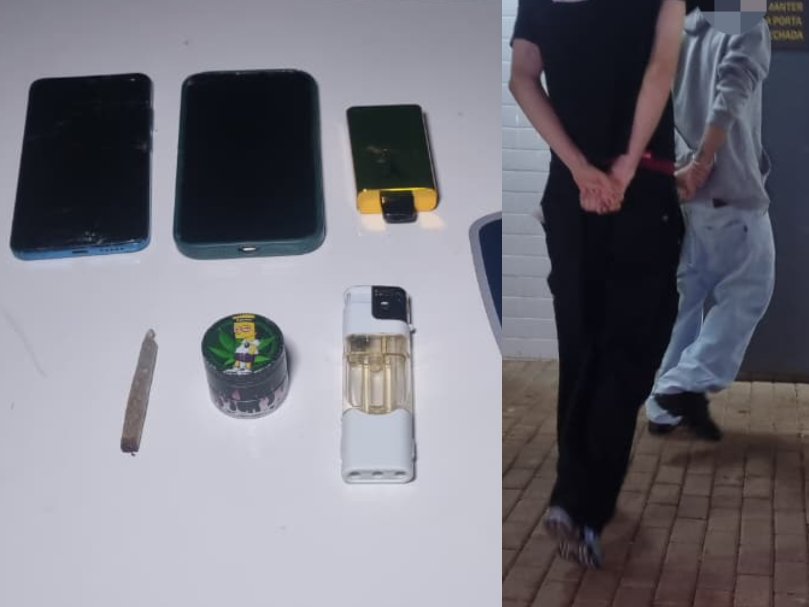 Imagem referente a Jovens são flagrados fumando maconha em ponto de ônibus no Centro de Cascavel