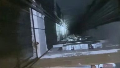 Resgate em altura: Elevador despenca e homem ferido é socorrido pelos Bombeiros Imagem referente a Resgate em altura: Elevador despenca e homem ferido é socorrido pelos Bombeiros