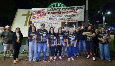 Sem respostas concretas sobre a morte de Lucas da Silva, familiares fazem manifestação em Cascavel Imagem referente a Sem respostas concretas sobre a morte de Lucas da Silva, familiares fazem manifestação em Cascavel