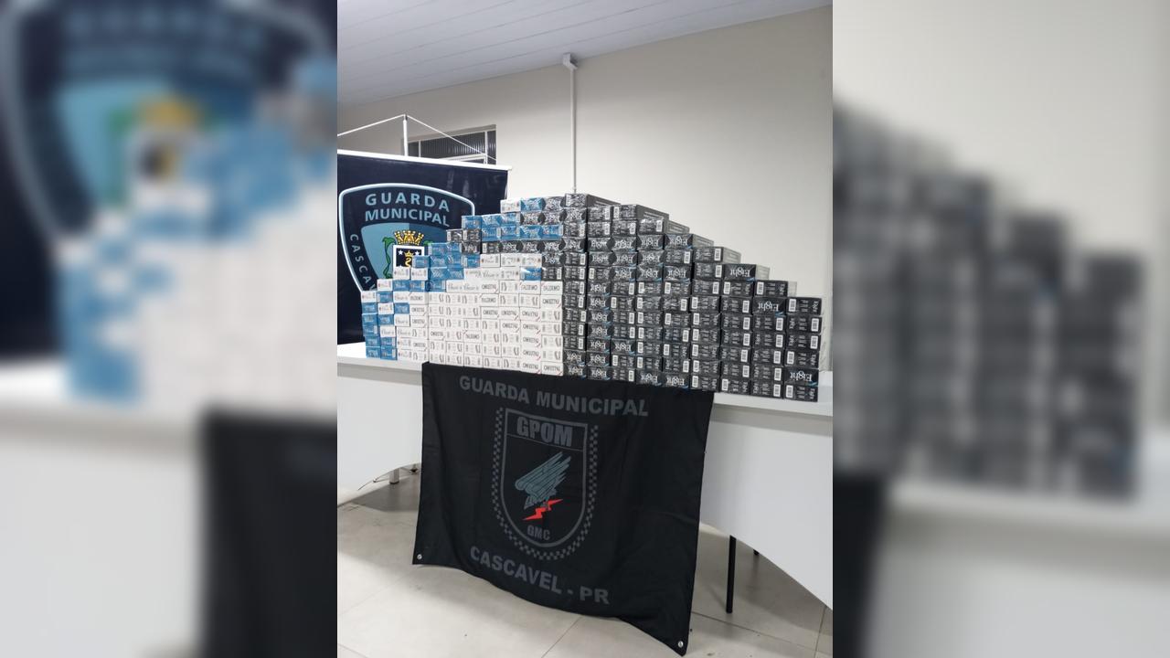 Guarda Municipal apreende 202 maços de cigarros contrabandeados na Rodoviária de Cascavel