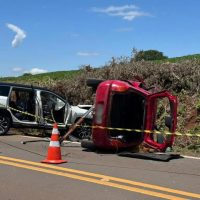 Acidente grave na PR-180 resulta em duas mortes e feridos no sudoeste do Paraná Imagem referente a Acidente grave na PR-180 resulta em duas mortes e feridos no sudoeste do Paraná