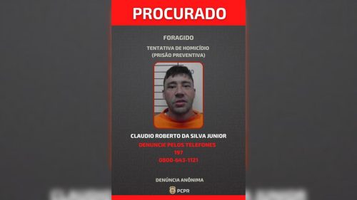 Dupla encapuzada atira em morador no Santa Cândida; polícia caça foragido Dupla encapuzada atira em morador no Santa Cândida; polícia caça foragido