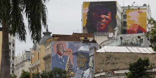 Milton Nascimento ganha mural de 300 m² no Rio de Janeiro Imagem referente a Milton Nascimento ganha mural de 300 m² no Rio de Janeiro