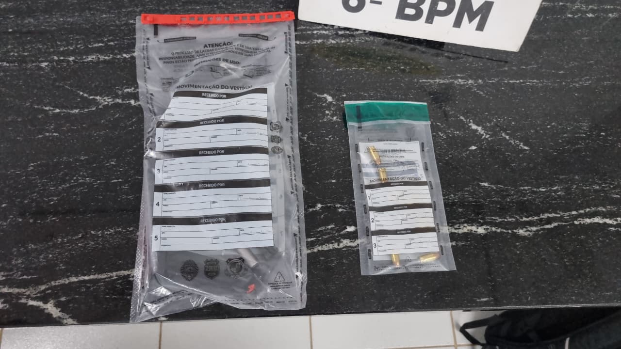 Homem de 29 anos é detido pela PM por porte irregular de arma de fogo