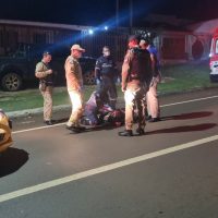 PM flagra homem caído em via pública no Cascavel Velho e aciona socorro Imagem referente a PM flagra homem caído em via pública no Cascavel Velho e aciona socorro