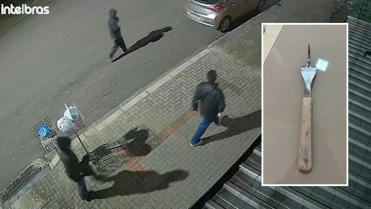 Imagem referente a Criminosos usam garfo para tentar furtar carro no Mantovani