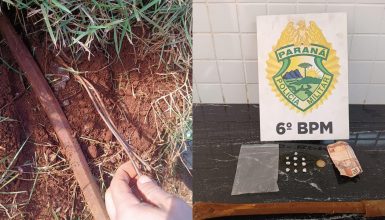 Imagem referente a Dois homens são presos por furto de fios e posse de drogas no Trevo Cataratas, em Cascavel