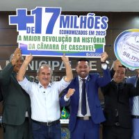 Imagem referente a Prefeitura de Cascavel recebe devolução histórica de mais de R$ 17 milhões da Câmara de Vereadores