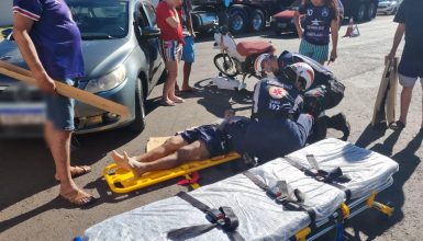 Imagem referente a Acidente na Rua Jacob do Bandolin deixa motociclista ferido