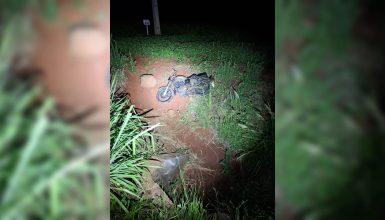 Acidente de moto na PR-488 termina com óbito no oeste do Paraná Imagem referente a Acidente de moto na PR-488 termina com óbito no oeste do Paraná