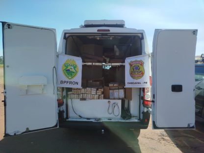 Ação Conjunta resulta na prisão de dois indivíduos e apreensão de cerca de 225 kg de cocaína e crack na BR-277