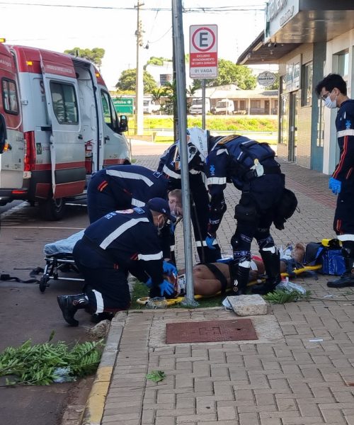 Imagem referente a Homem fica gravemente ferido após cair de prédio no bairro Universitário, em Cascavel