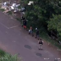 Imagem referente a Imagens aéreas do BPMOA mostram prisão de suspeito após tentativa de roubo em Cascavel