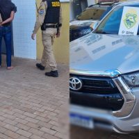 Imagem referente a Com caminhonete furtada em Santa Catarina, homem é preso pela PM em Cascavel