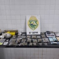 Grande apreensão de drogas é realizada no Bairro Santo Inácio Imagem referente a Grande apreensão de drogas é realizada no Bairro Santo Inácio