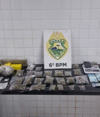 Grande apreensão de drogas é realizada no Bairro Santo Inácio Imagem referente a Grande apreensão de drogas é realizada no Bairro Santo Inácio