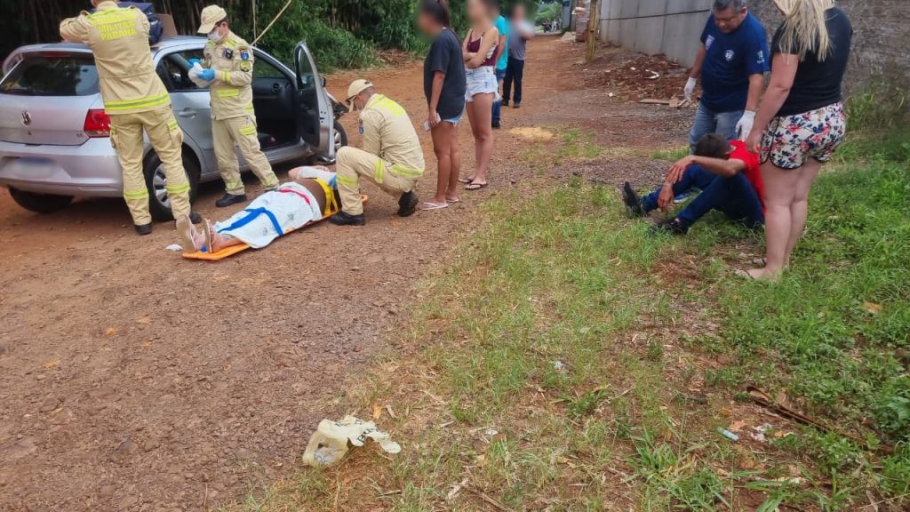 Acidente deixa vítimas e mobiliza grande aparato de socorro no Bairro Santa Cruz