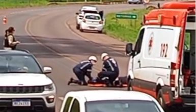 Imagem referente a Grave acidente mobiliza aeromédico na BR-369 em Corbélia