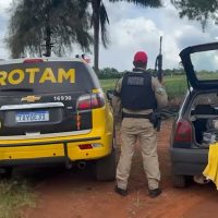 ROTAM do BPRv apreende cerca de 150 quilos de maconha na PR-586, em Santa Tereza do Oeste Imagem referente a ROTAM do BPRv apreende cerca de 150 quilos de maconha na PR-586, em Santa Tereza do Oeste