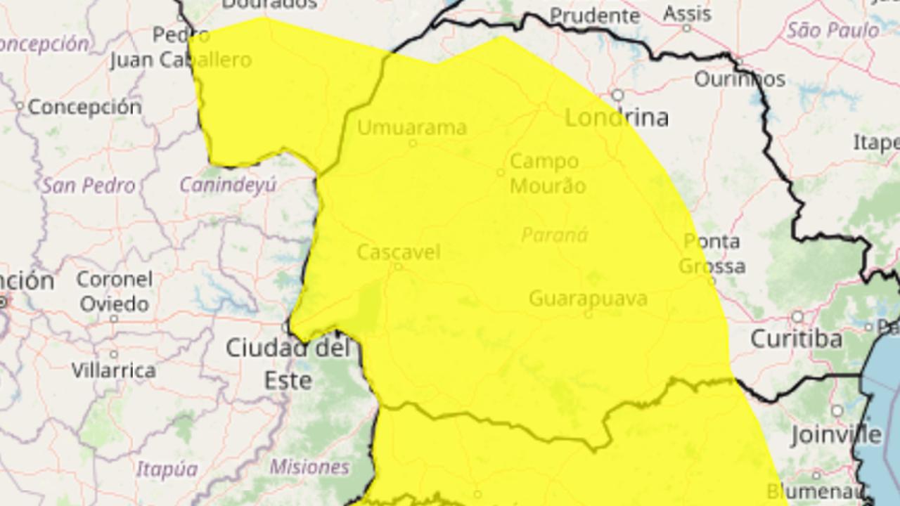 Alerta de tempestade coloca Cascavel em atenção nas próximas horas Alerta de tempestade coloca Cascavel em atenção nas próximas horas