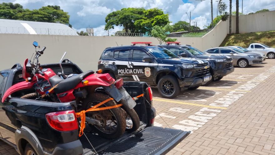Polícia Civil de Cascavel apreende duas motocicletas em Catanduvas na véspera de Natal